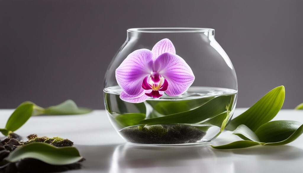 container for orchids in water