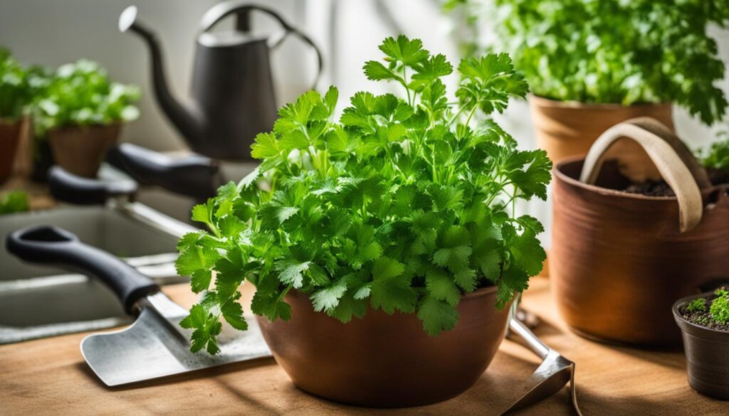 maintain cilantro plants
