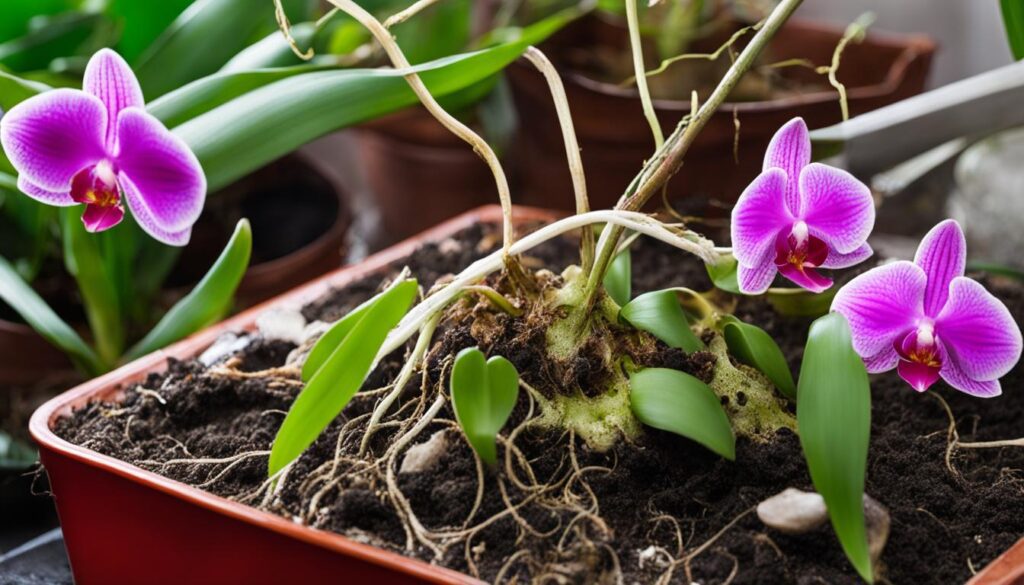 un-pot orchids