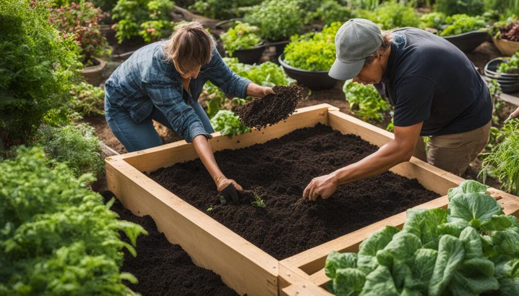 using onion compost