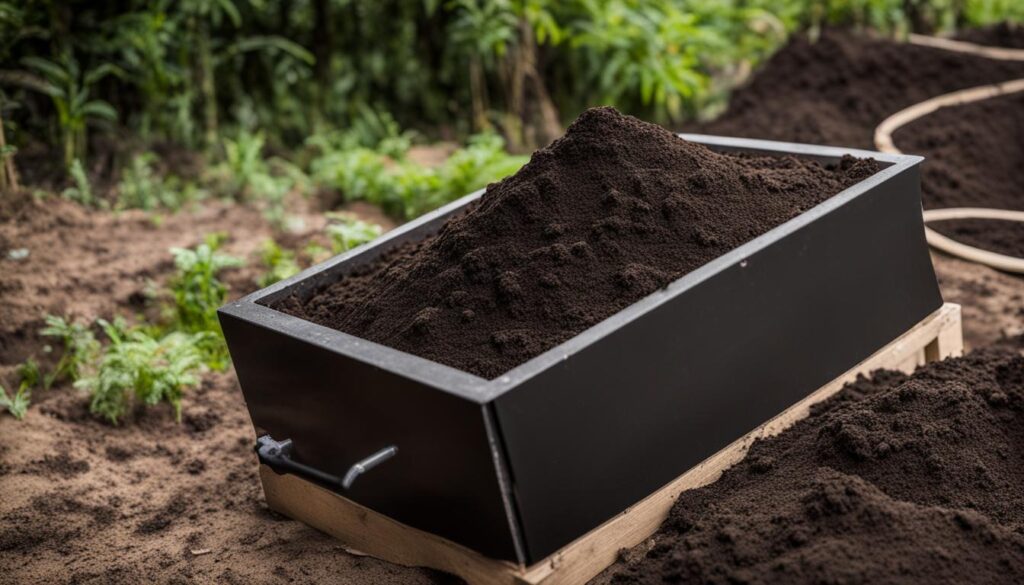 weight of compost per cubic meter