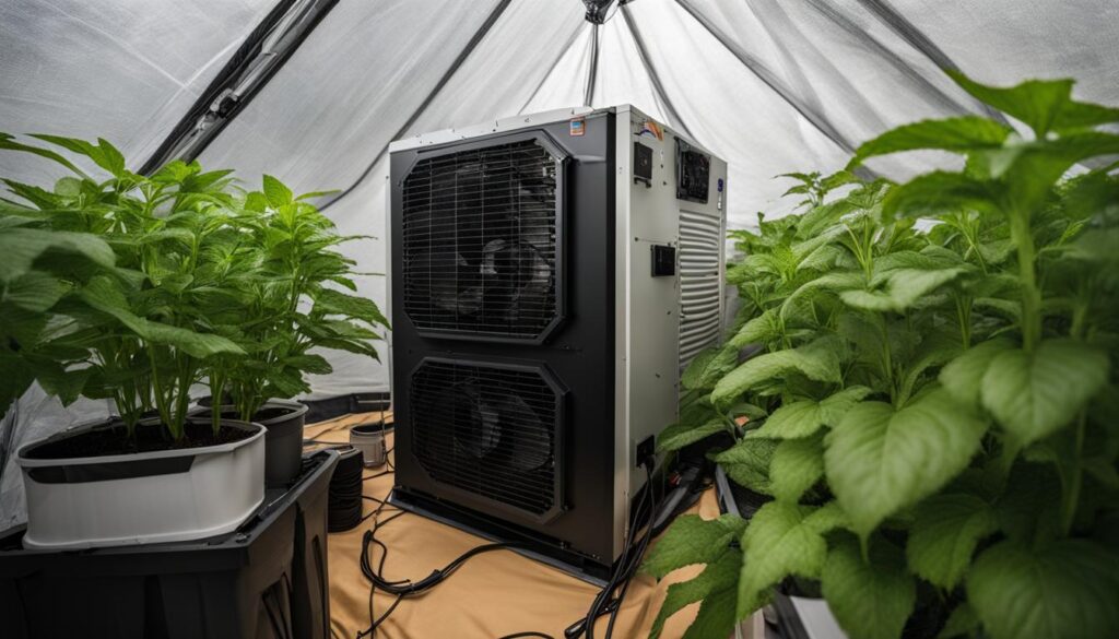 AC unit for grow tent