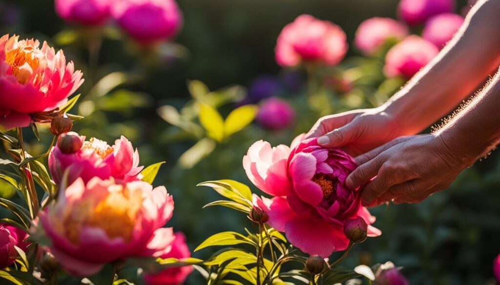 Caring for peonies in Texas