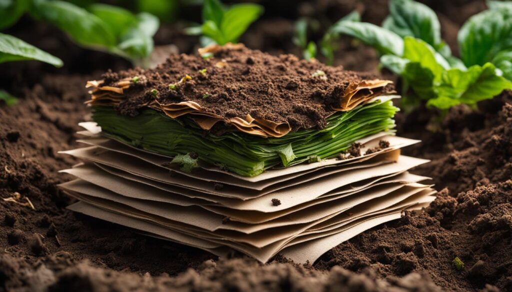 composting cardboard and paper