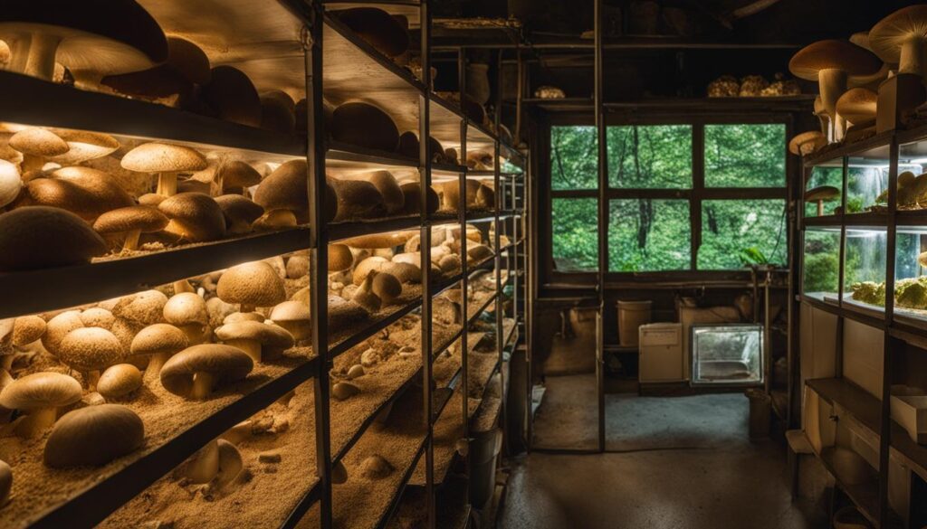 mushroom fruiting chamber