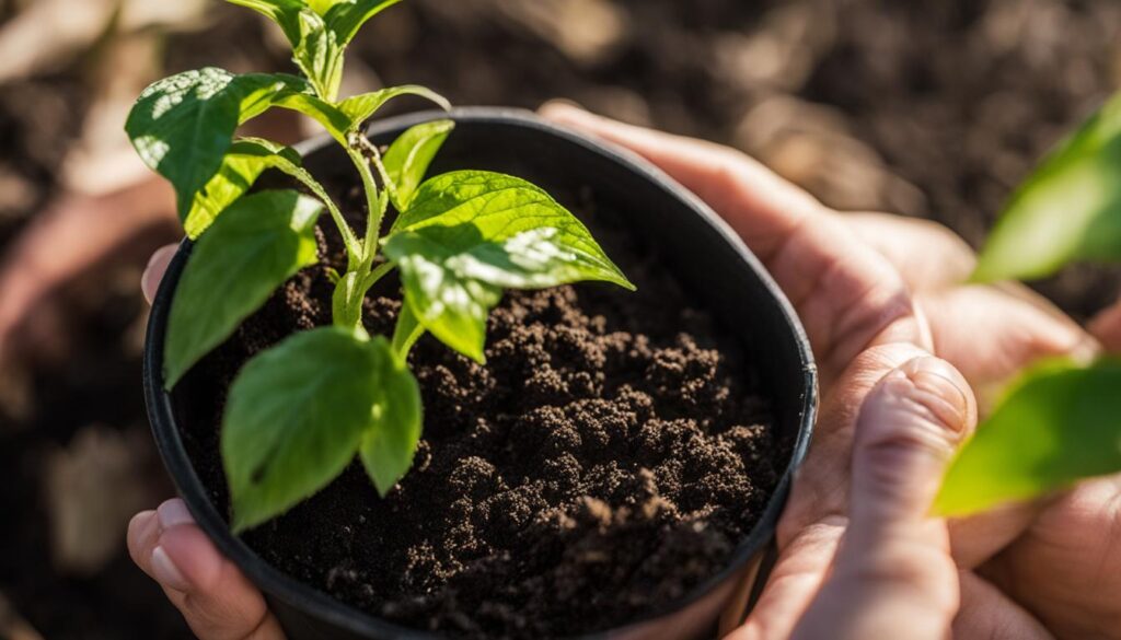 Transplanting Carolina Reaper Seedlings Image