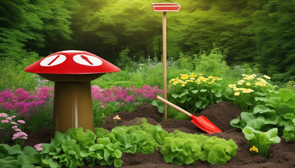 preventing mushrooms in compost