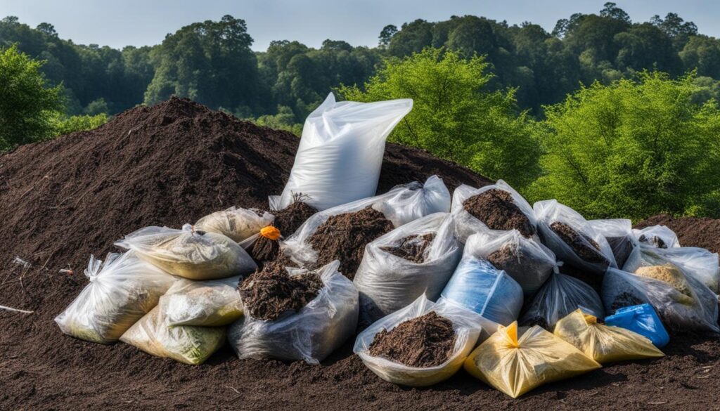 disposing of chemically treated mulch