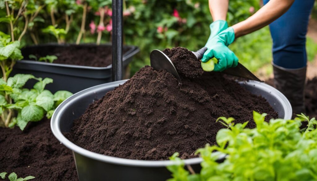 disposing of old mulch