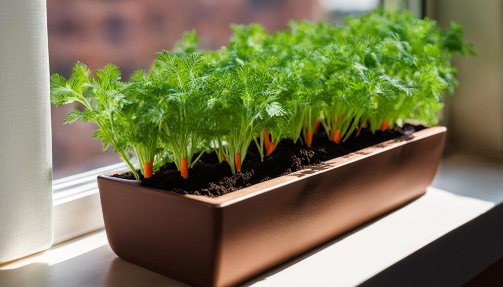 indoor carrot plants